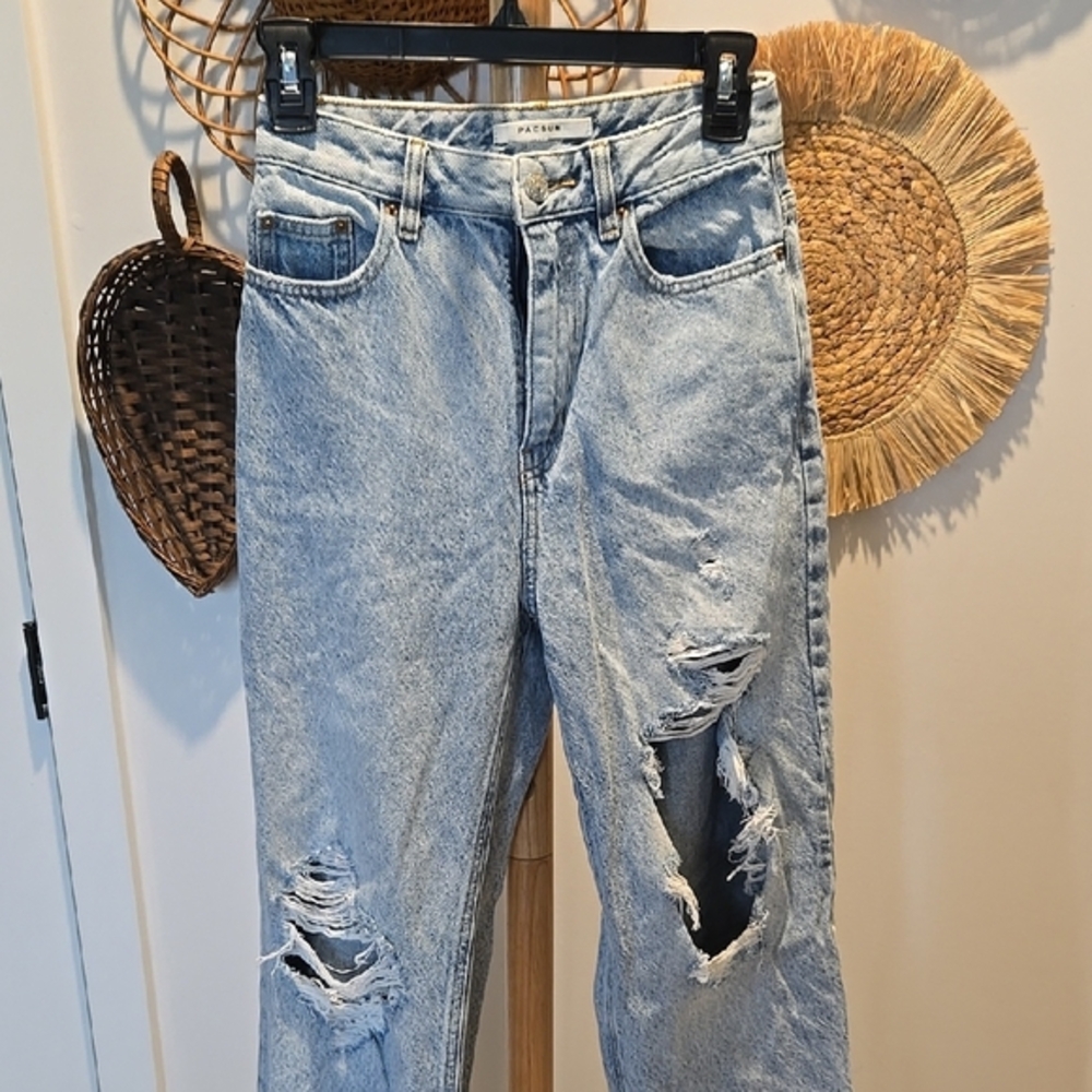 Pacsun 90s Boyfriend Women's Distressed Blue‎ Jeans